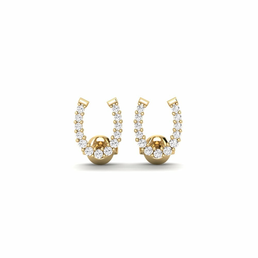 Moissanite Boucle d'oreille femme Aldagaia