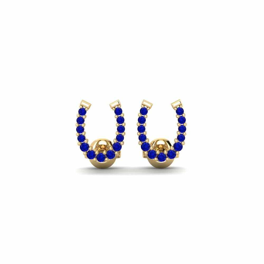 Saphir Boucle d'oreille femme Aldagaia