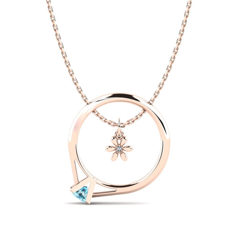 Blue Zircon Women's Necklace Aleesha