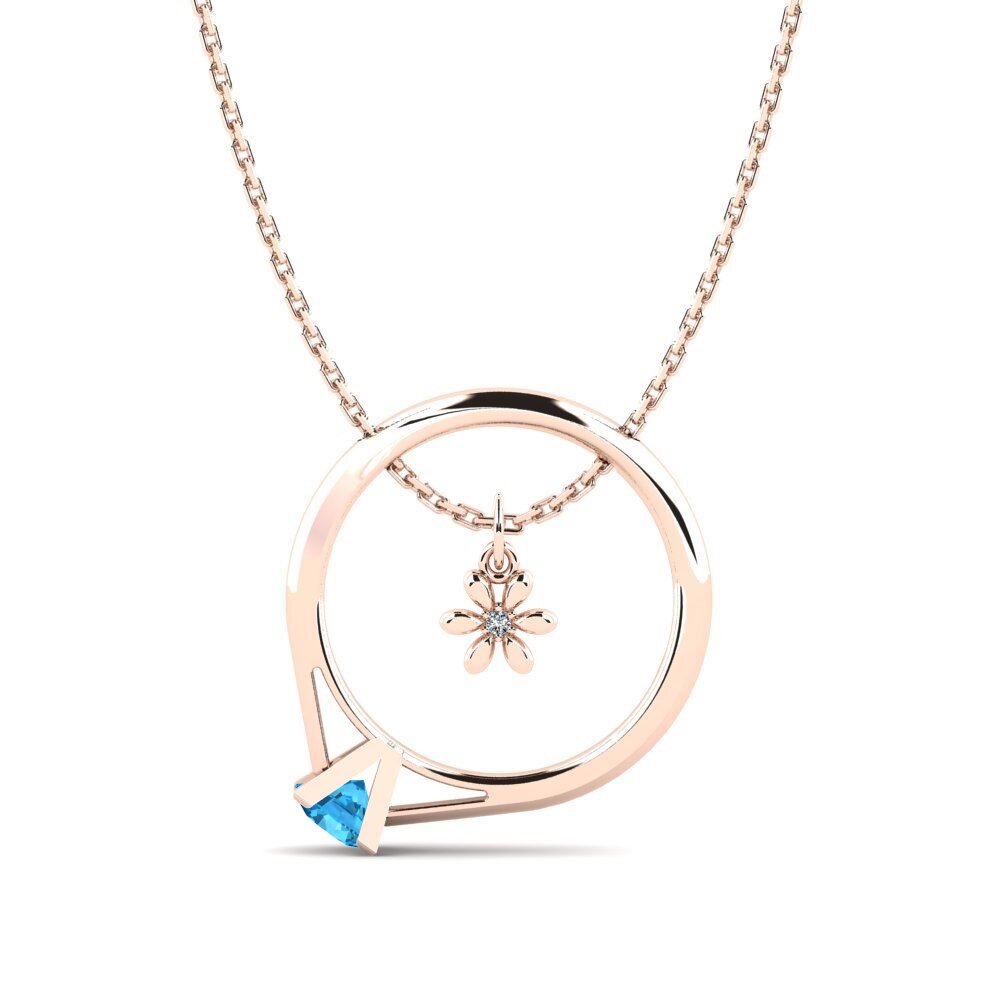 Blue Topaz Women's Necklace Aleesha