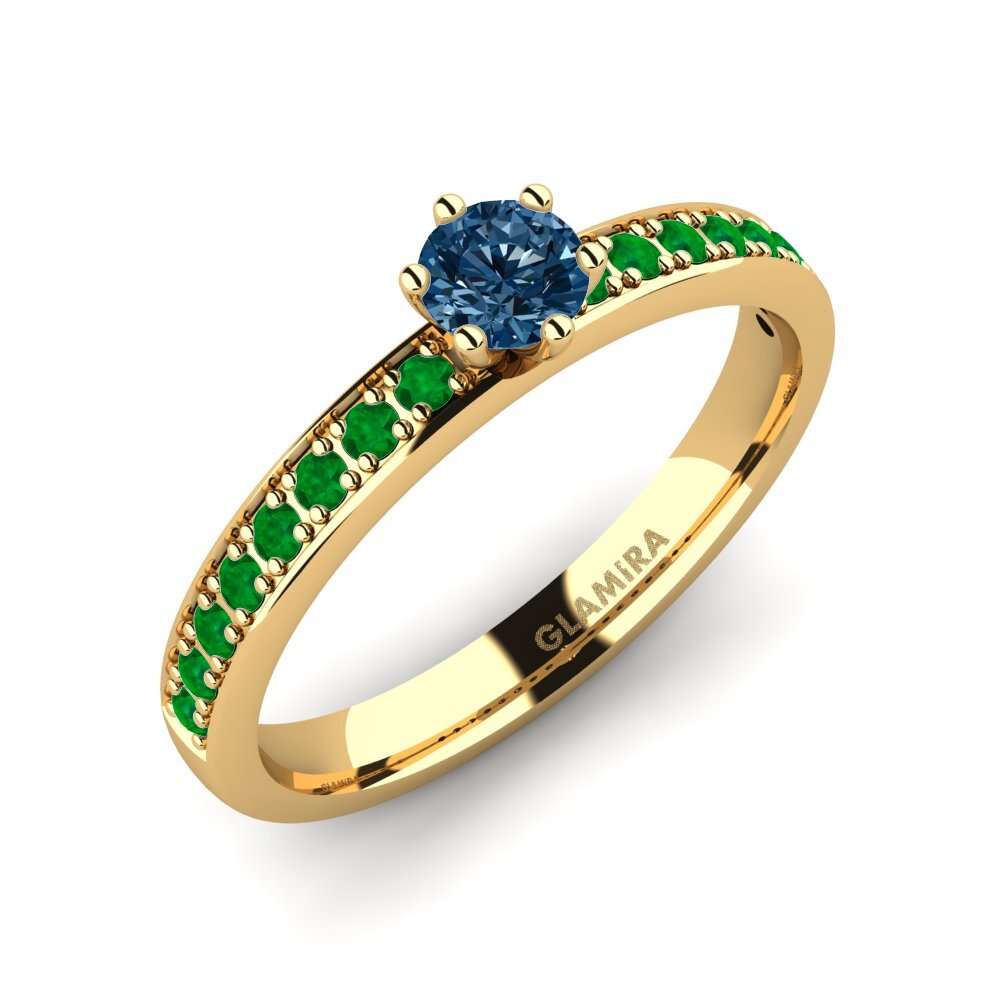 18k Yellow Gold Engagement Ring Ageall