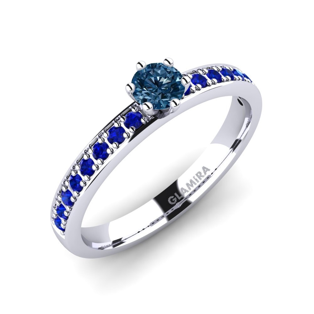 Blue Diamond Engagement Ring Ageall