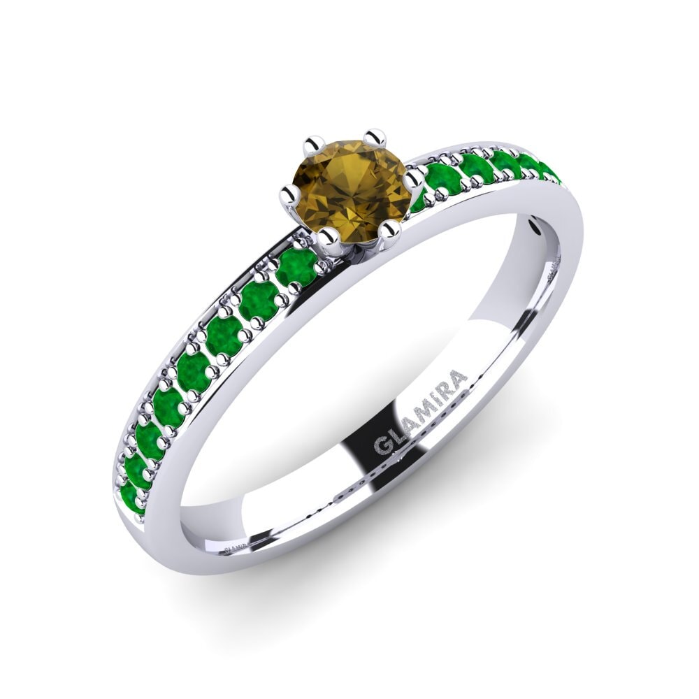 Brown Zircon Engagement Ring Ageall