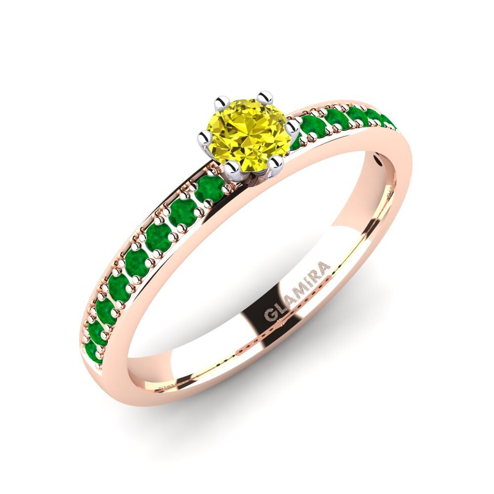 18ct Rose & White Gold Engagement Ring Ageall