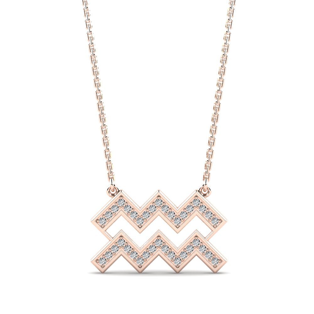 Zirconia Women's Necklace Alejandrina - Aquarius