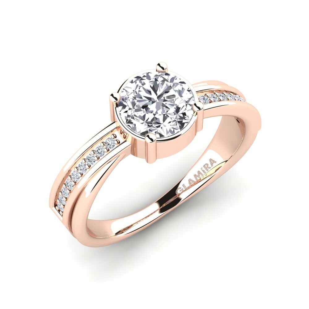 Bague de fiançailles Alendria Or rose 585