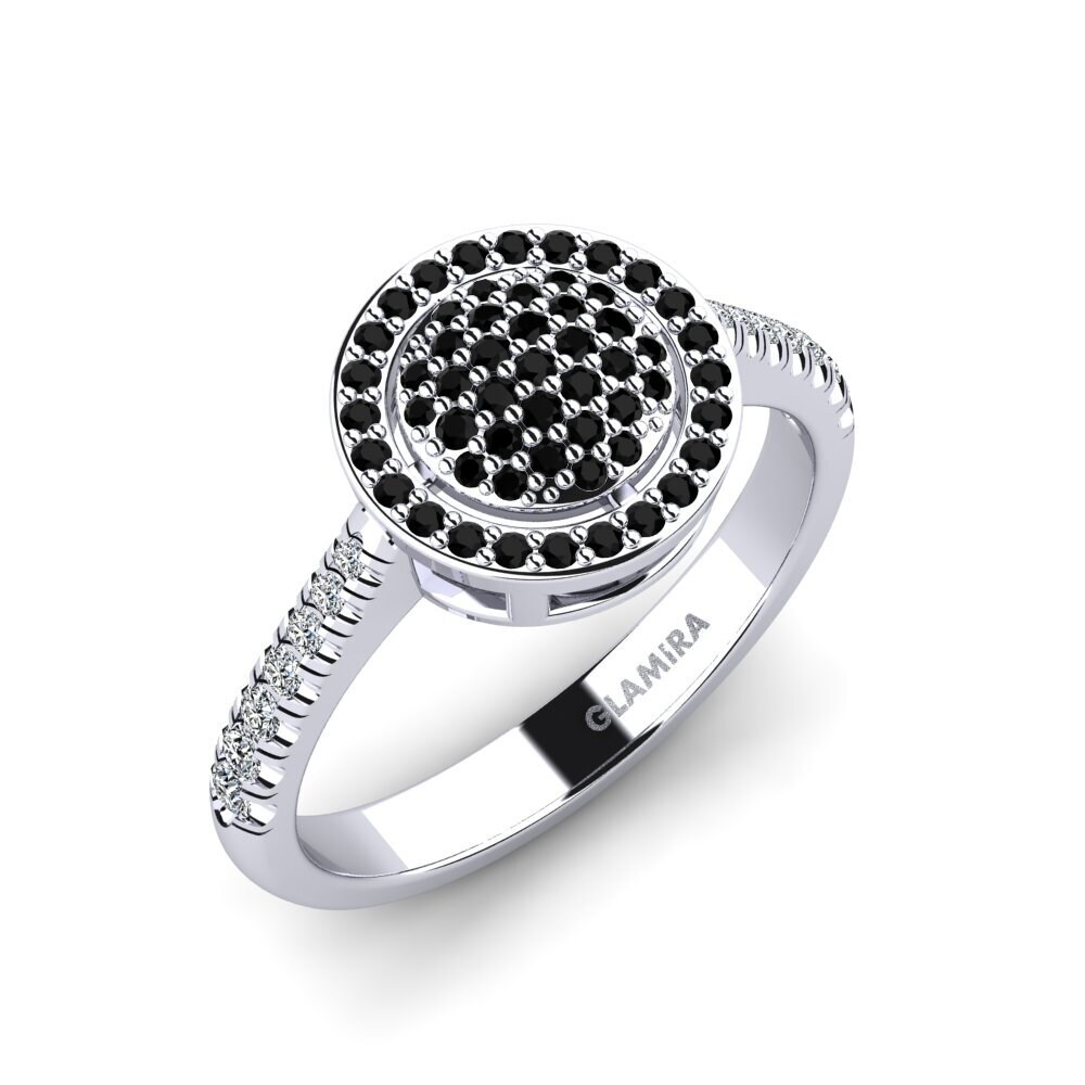 Black Diamond Engagement Ring Alenya