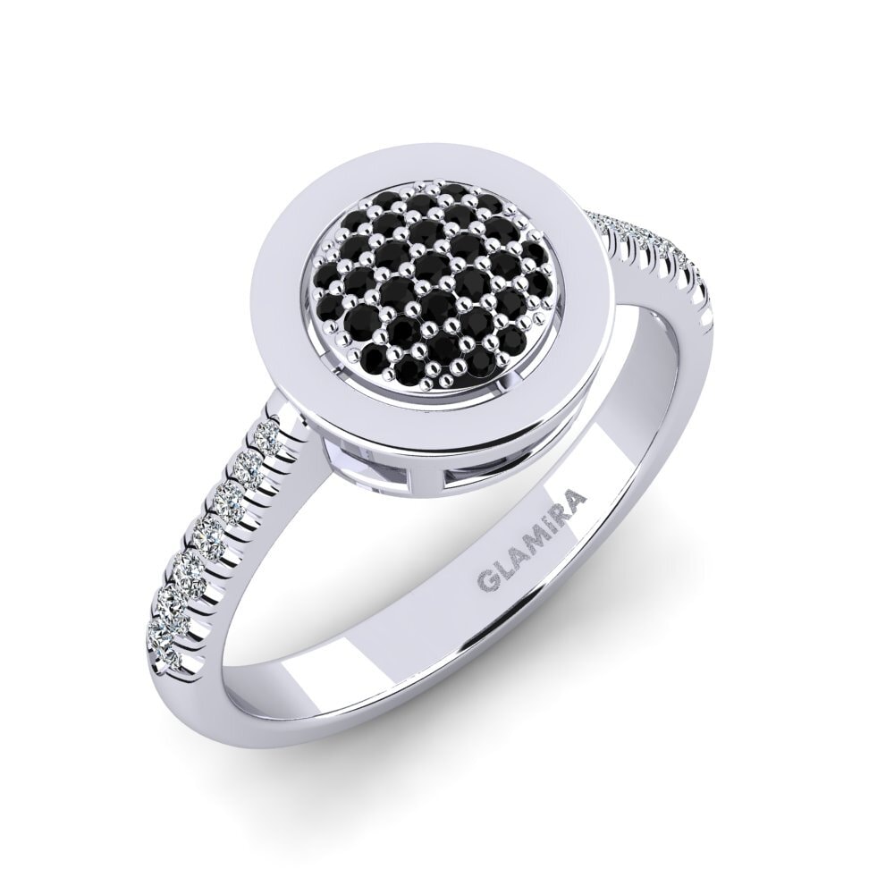 Black Diamond Engagement Ring Aleria