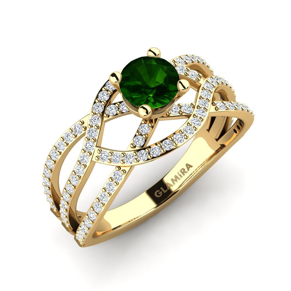 Green Tourmaline Engagement Ring Alessia