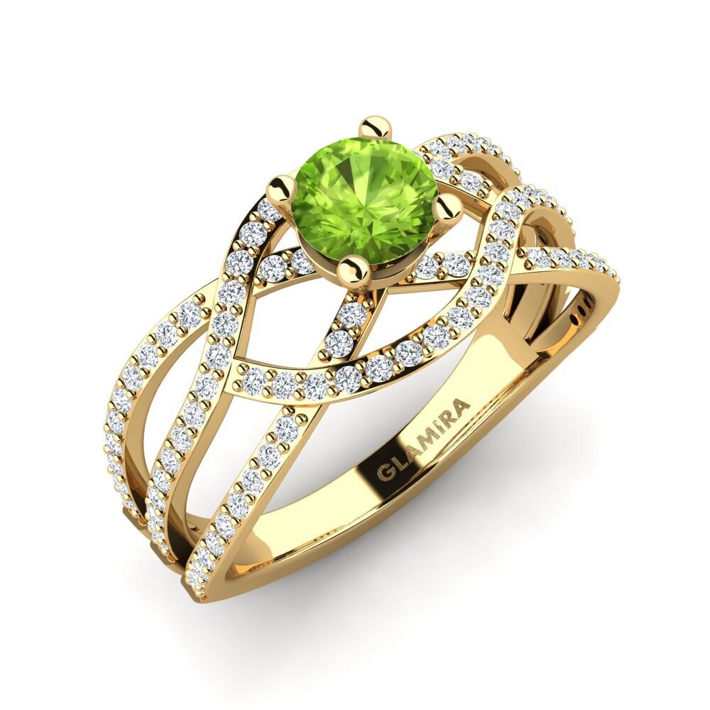 Peridot Engagement Ring Alessia