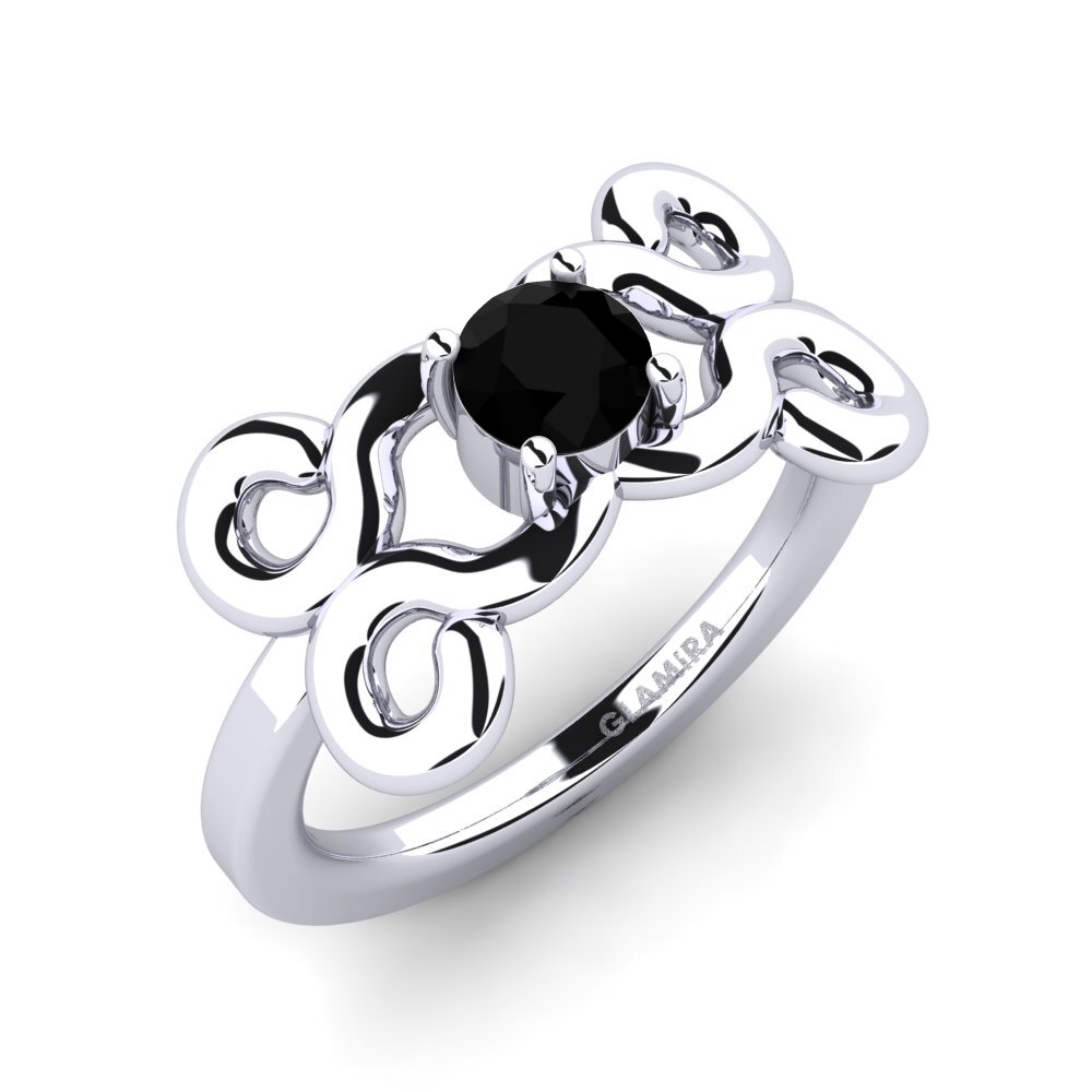 Black Onyx Engagement Ring Alewndra