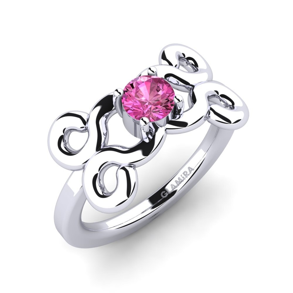 Topaze Rose Bague de fiançailles Alewndra