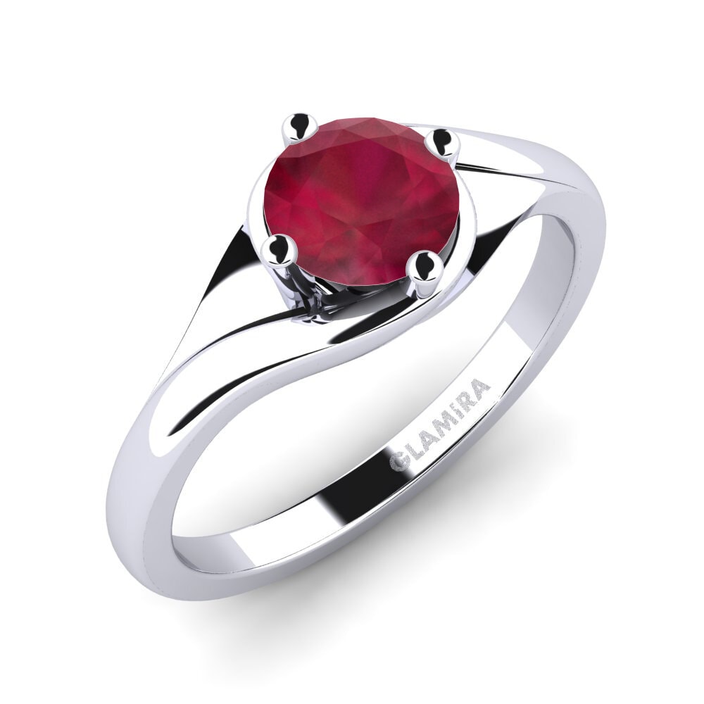 Rubis Bague de fiançailles Alfrida 0.8 crt