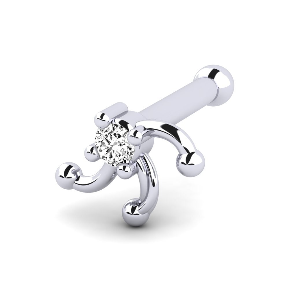 Moissanit Piercing do nosu Aliana