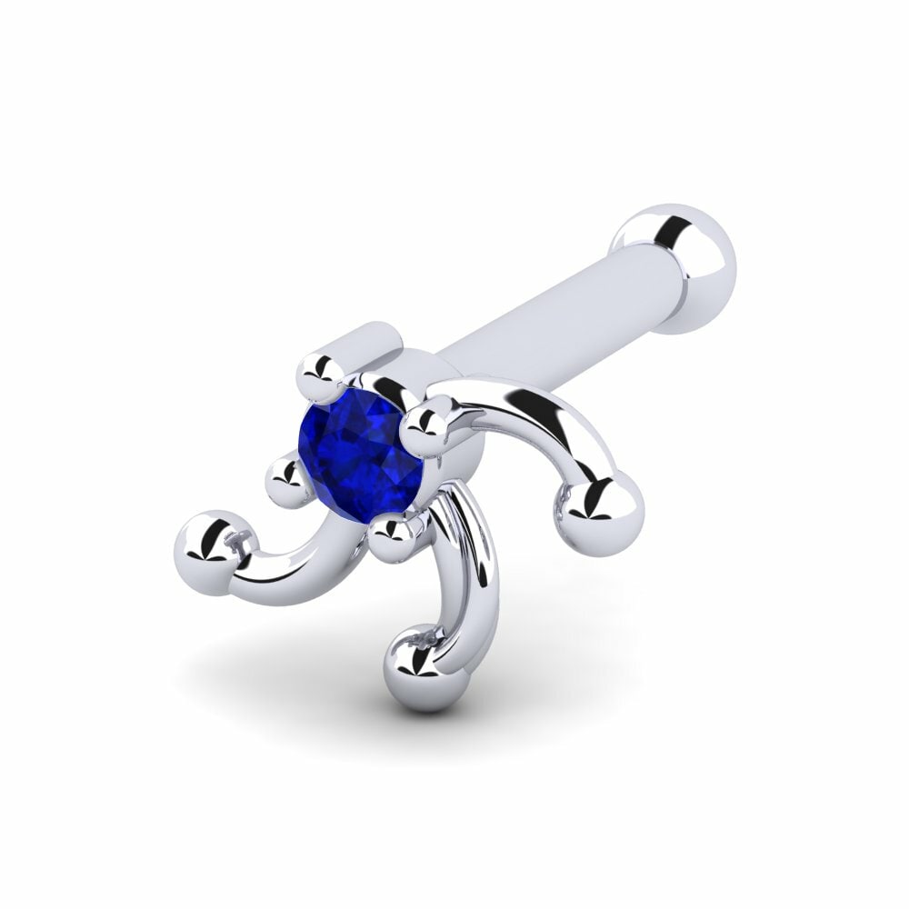 Sapphire Nose Pin Aliana