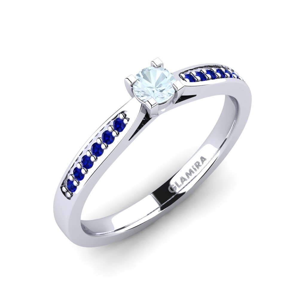 Aquamarin Verlobungsring Alina 0.16crt