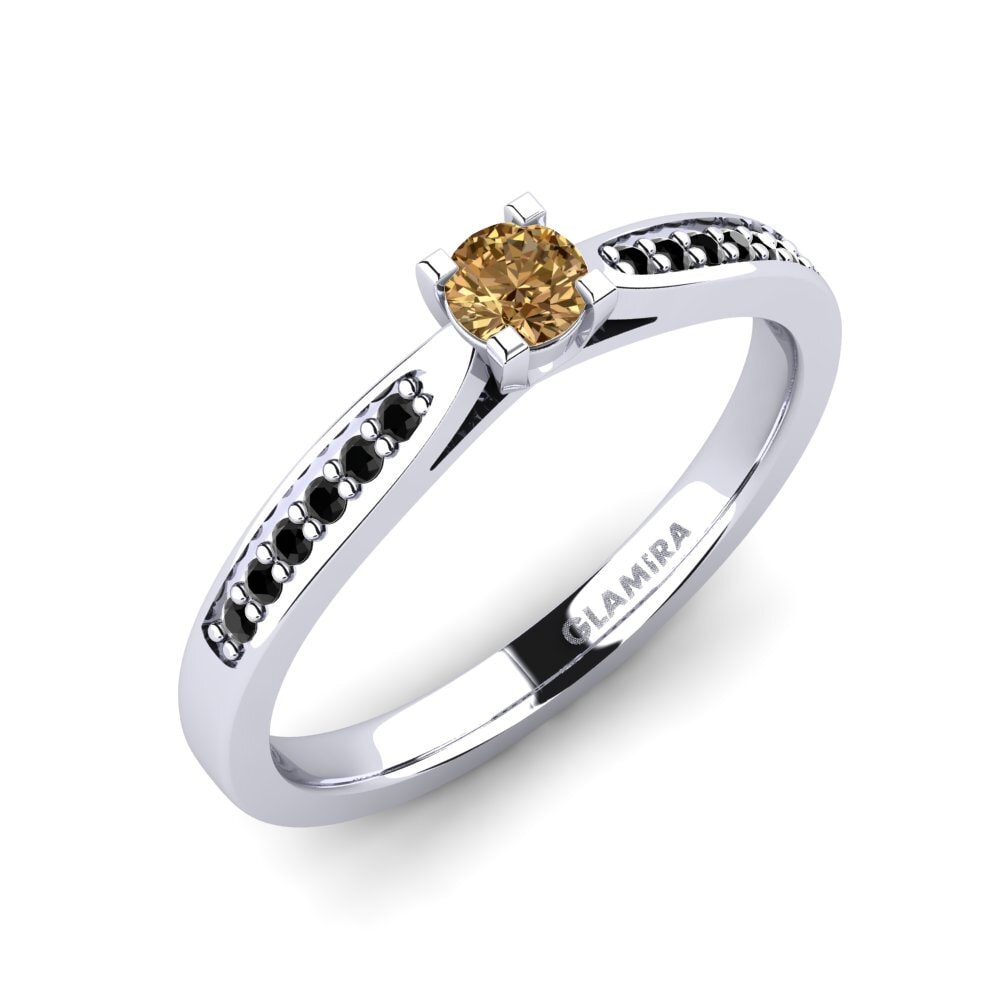 Paladio 950 Anillo de compromiso Alina 0.16crt