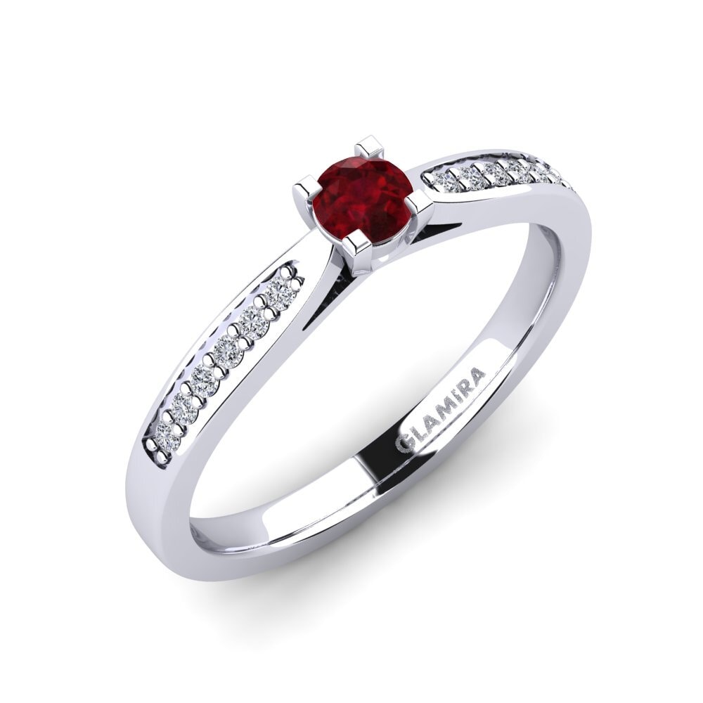 Ruby Engagement Ring Alina 0.16 crt
