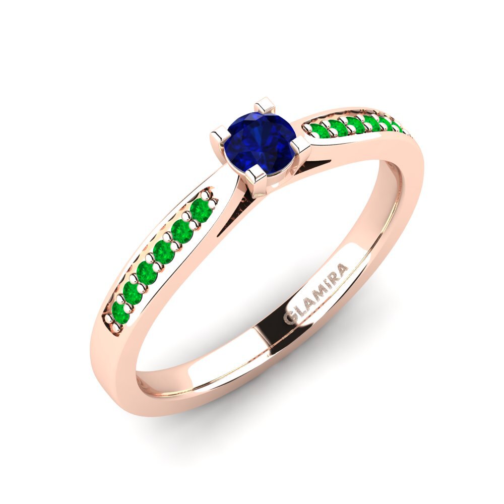 14ct Rose Gold Engagement Ring Alina 0.16 crt