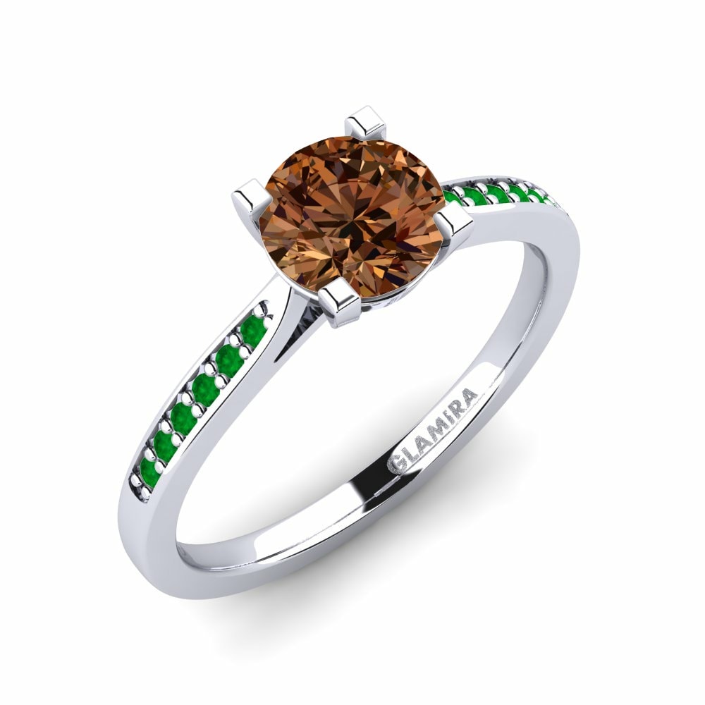褐色钻石 订婚戒指 Alina 1.0crt
