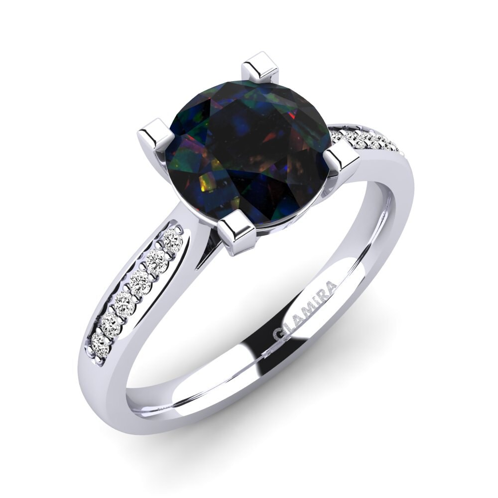 Black Opal Engagement Ring Alina 2.0 crt