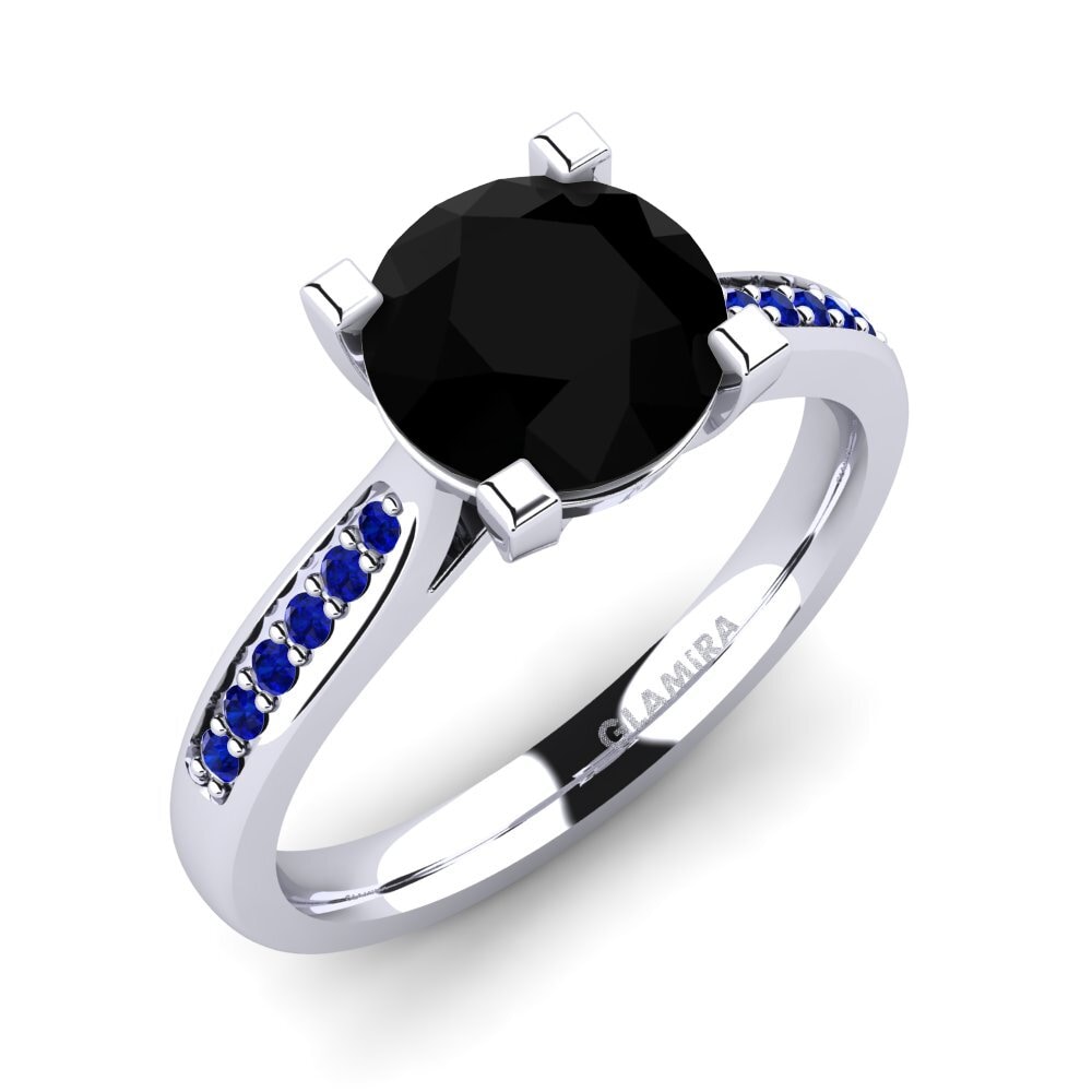 Black Diamond Engagement Ring Alina 2.0 crt