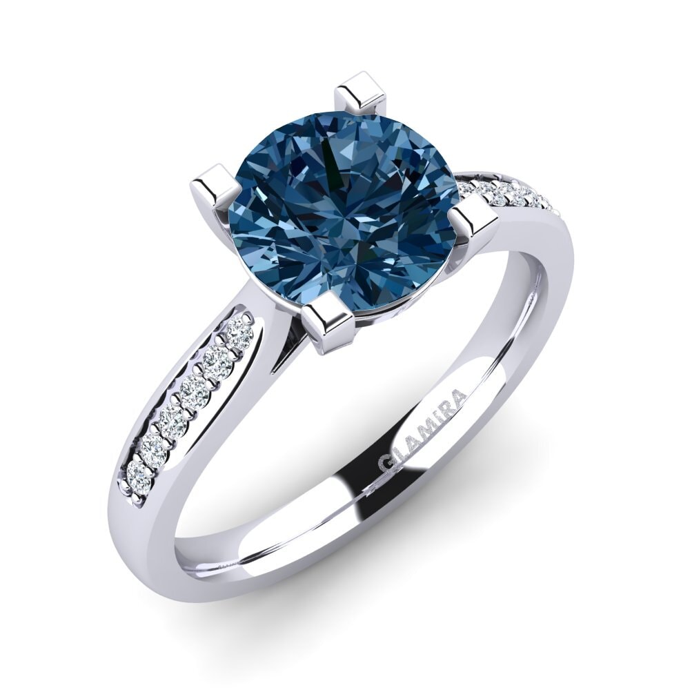 Blue Diamond Engagement Ring Alina 2.0 crt