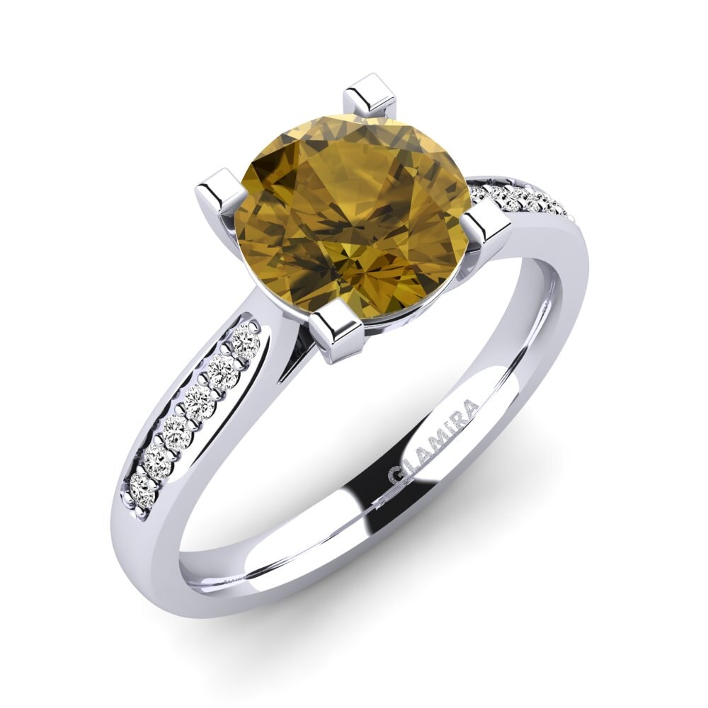 Brown Zircon Engagement Ring Alina 2.0 crt