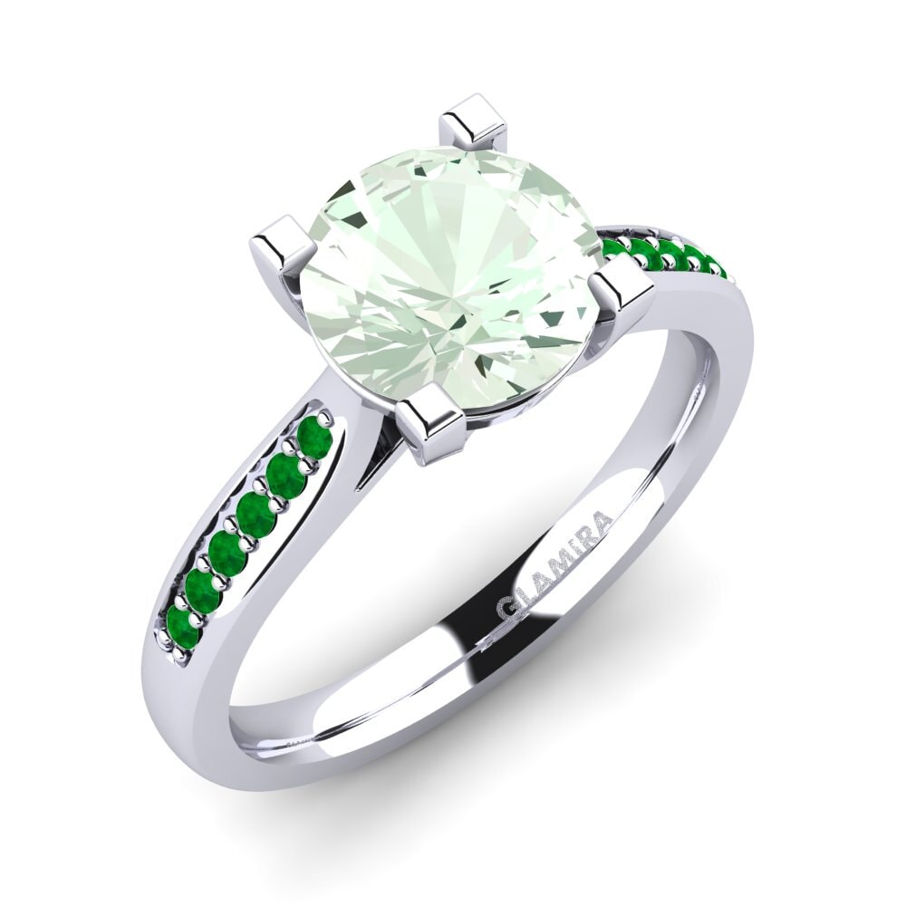 Amatista verde Anillo de compromiso Alina 2.0crt