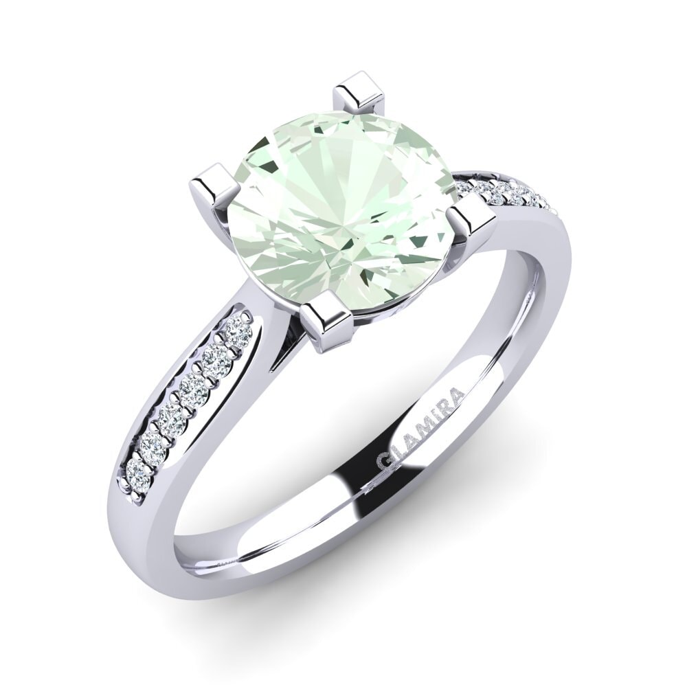 Green Amethyst Engagement Ring Alina 2.0 crt