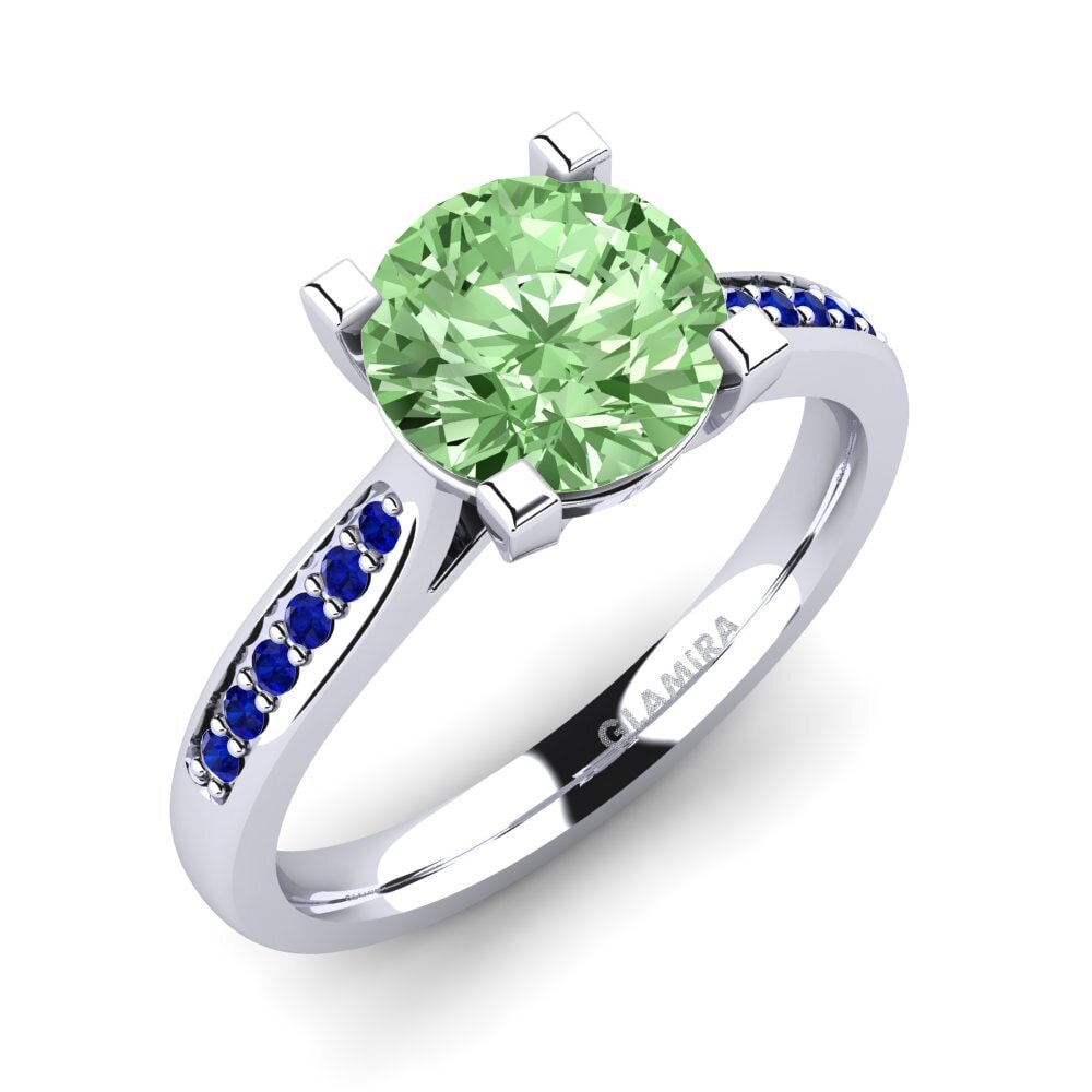 Green Diamond Engagement Ring Alina 2.0 crt