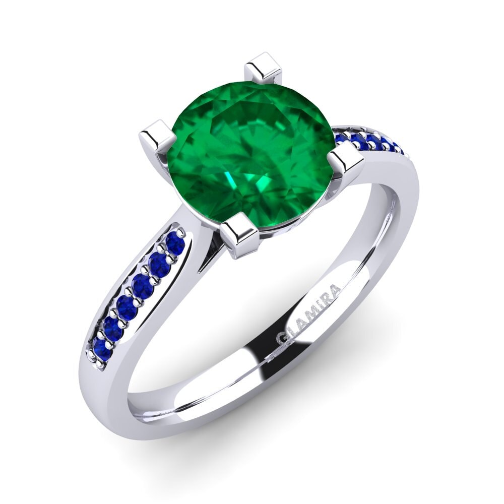 Emerald (Lab Created) Engagement Ring Alina 2.0 crt