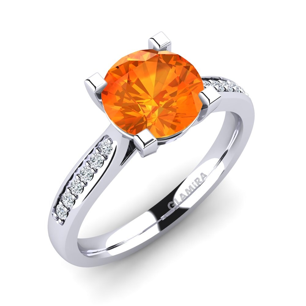 Orange Sapphire Engagement Ring Alina 2.0 crt