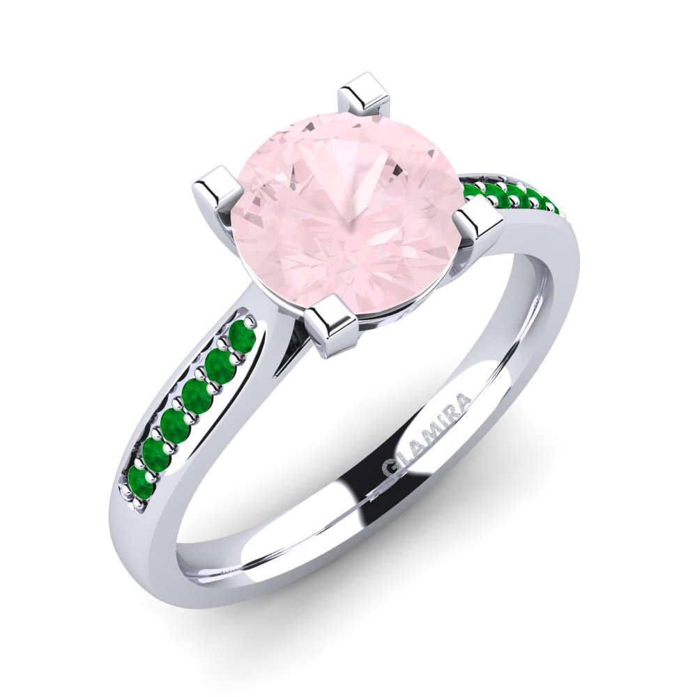 Rose Quartz Engagement Ring Alina 2.0 crt