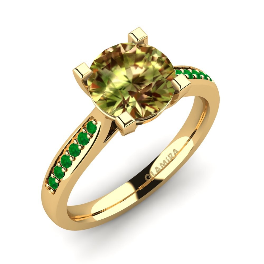 18k Yellow Gold Engagement Ring Alina 2.0 crt