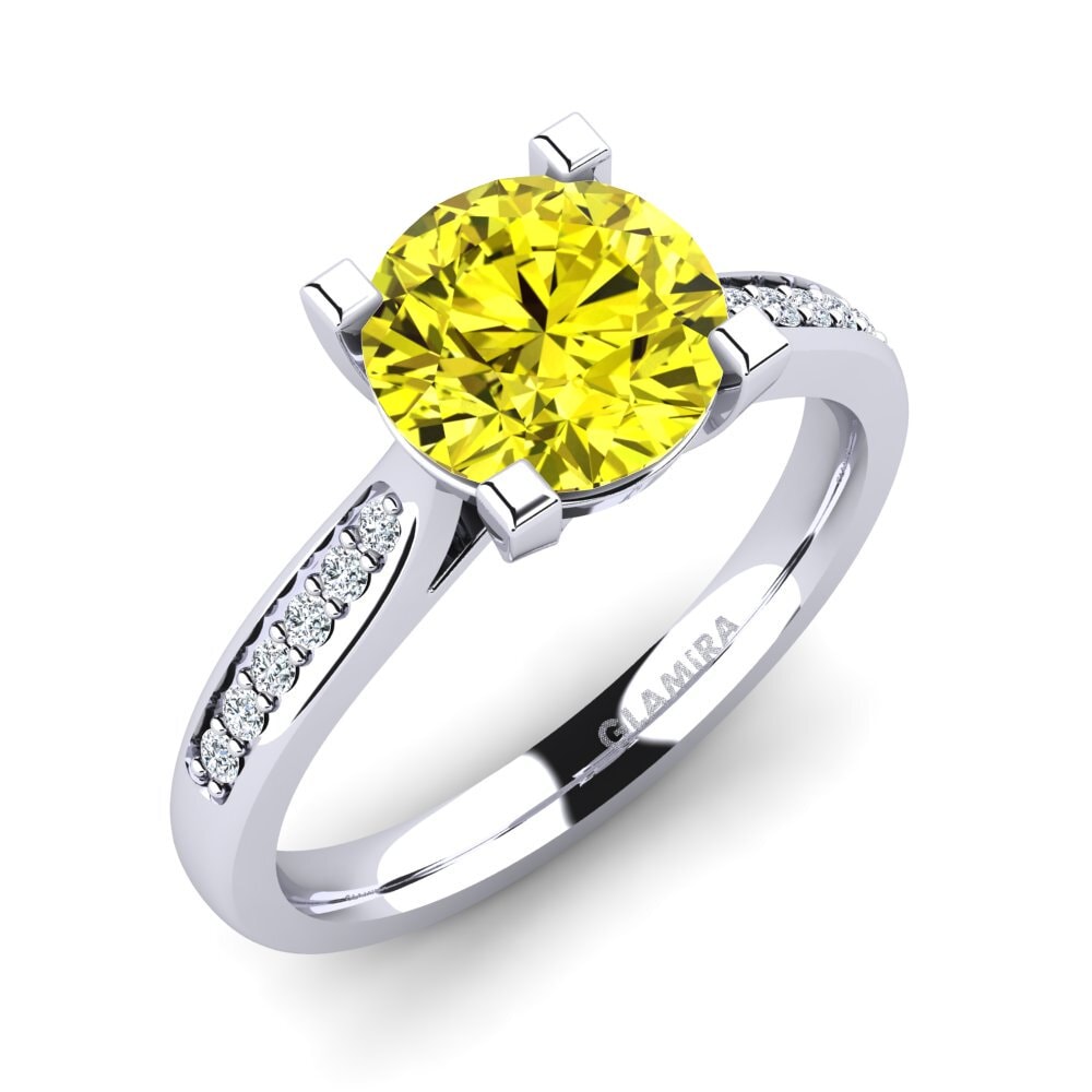 Yellow Diamond Engagement Ring Alina 2.0 crt