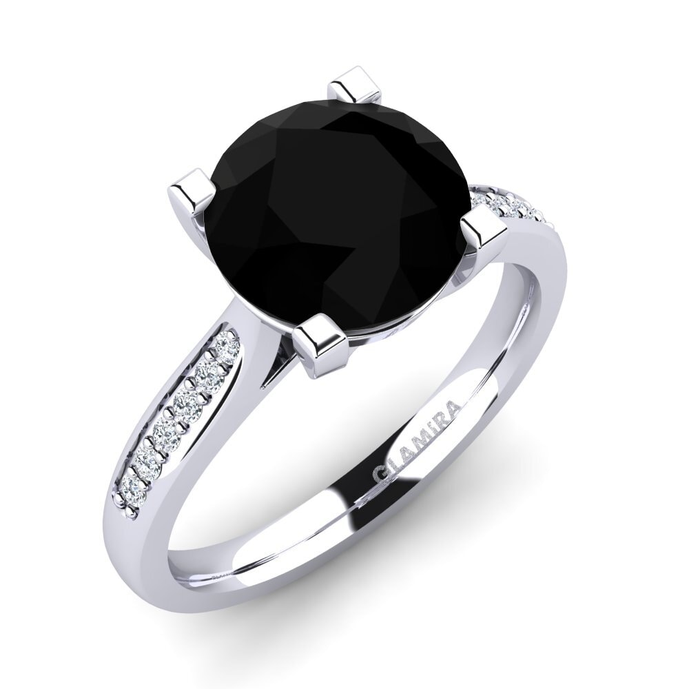 Black Diamond Engagement Ring Alina 3.0 crt
