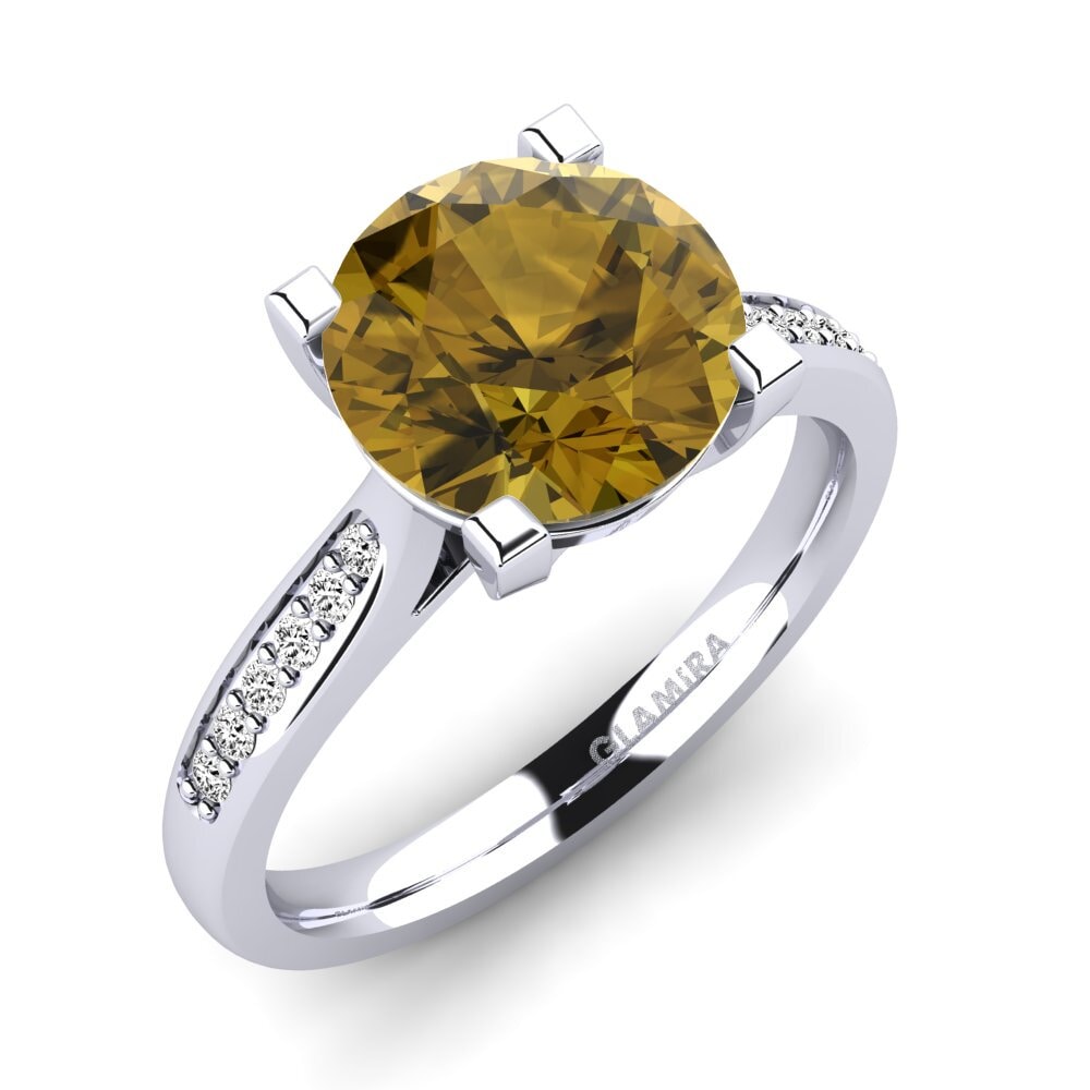 Brown Zircon Engagement Ring Alina 3.0 crt
