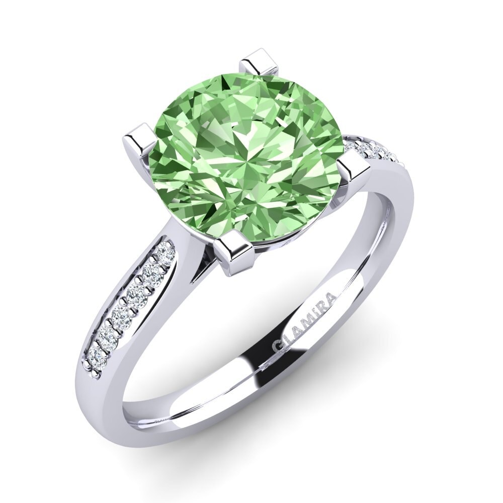 Green Diamond Engagement Ring Alina 3.0 crt