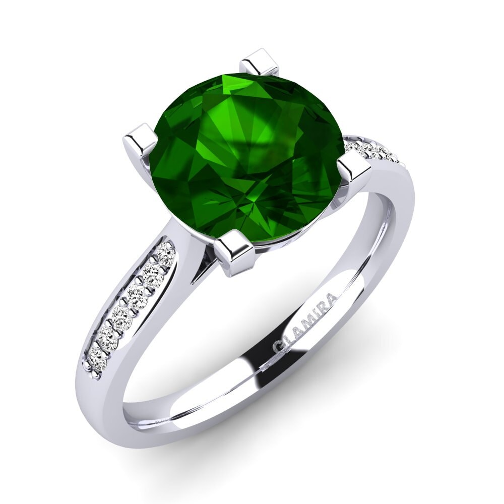Green Tourmaline Engagement Ring Alina 3.0 crt