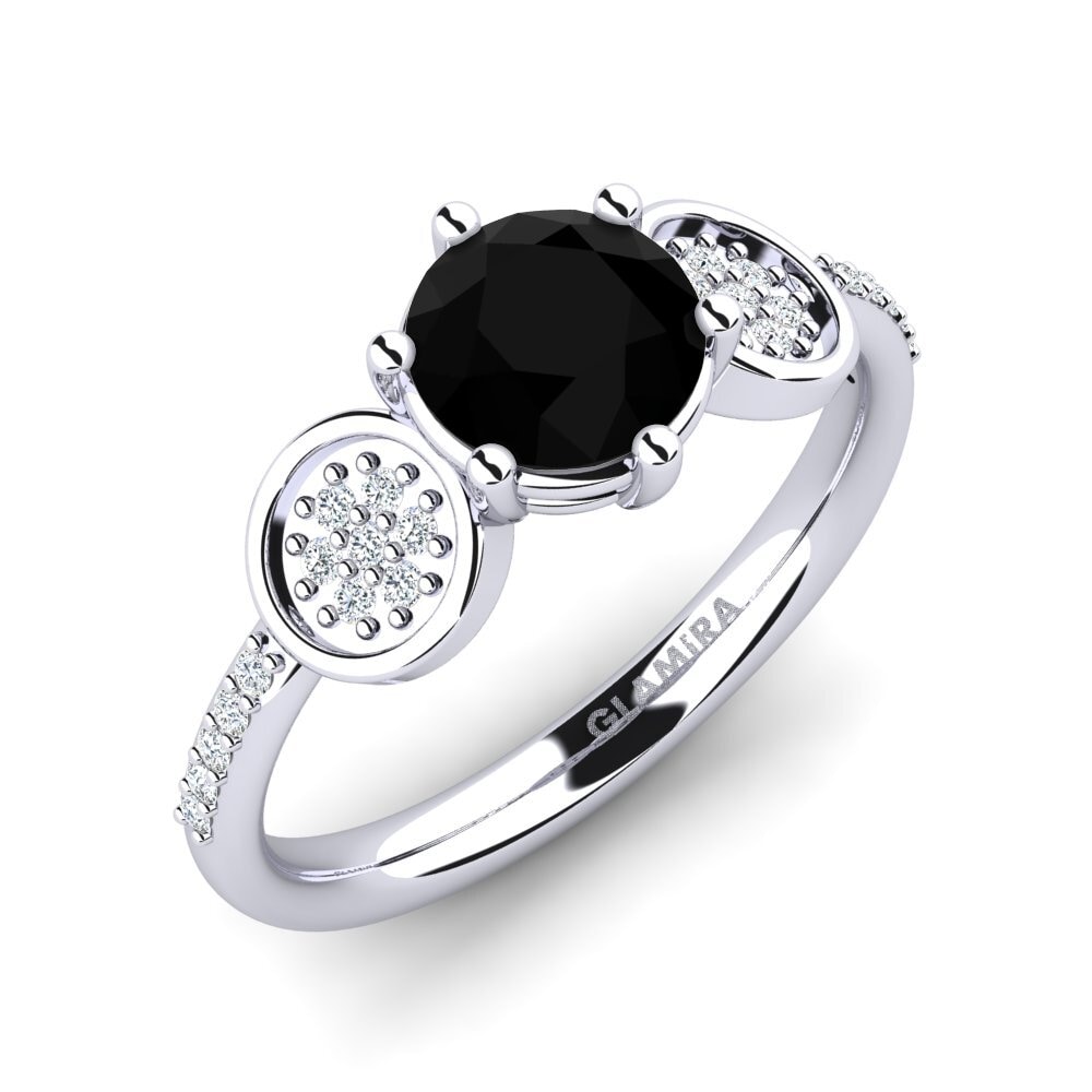 Black Diamond Engagement Ring Alinga