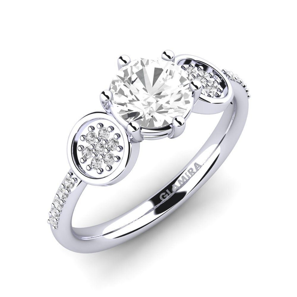 White sapphire Engagement Ring Alinga