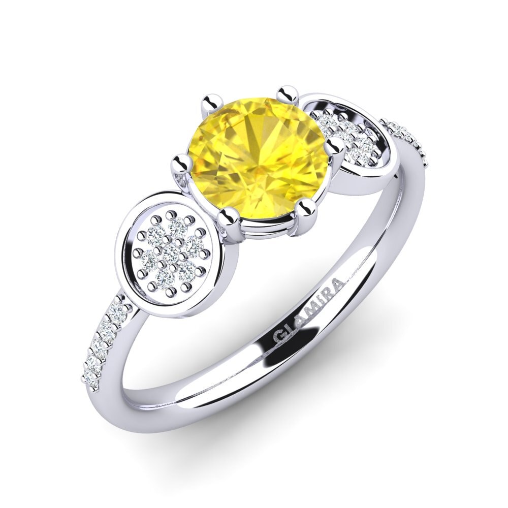 Yellow Sapphire Engagement Ring Alinga