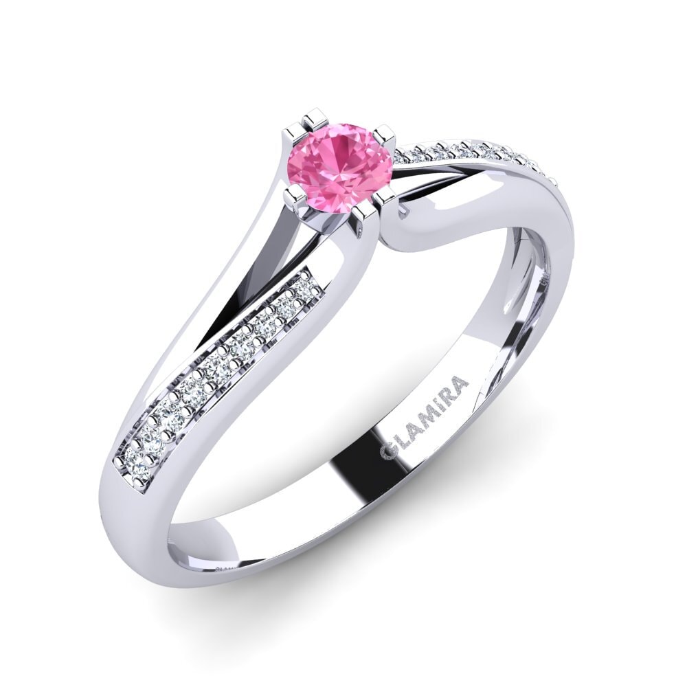 Pink Sapphire Engagement Ring Alisha 0.16 crt