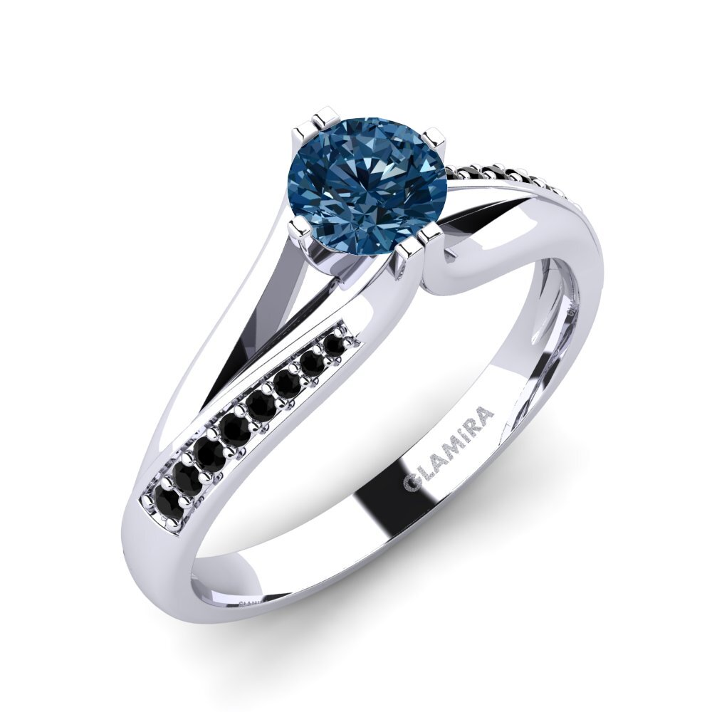Paladio 950 Anillo de compromiso Alisha 0.5crt