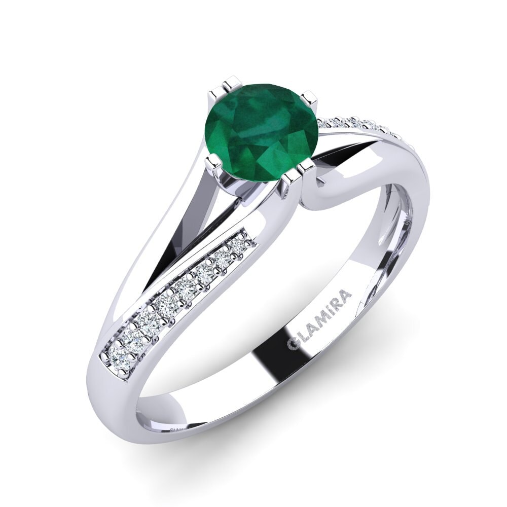 Emerald Engagement Ring Alisha 0.5 crt