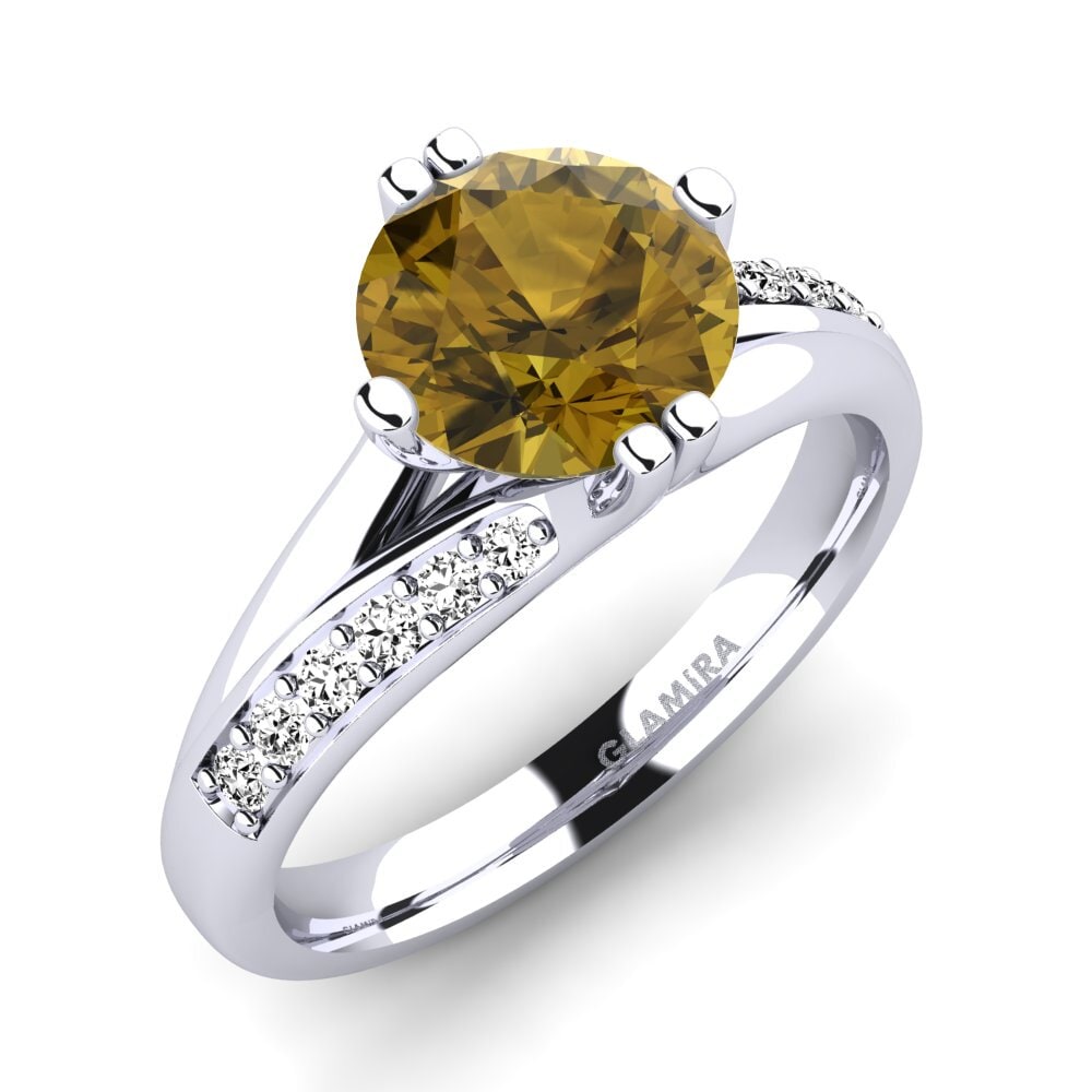 Brown Zircon Engagement Ring Alisha 2.0 crt