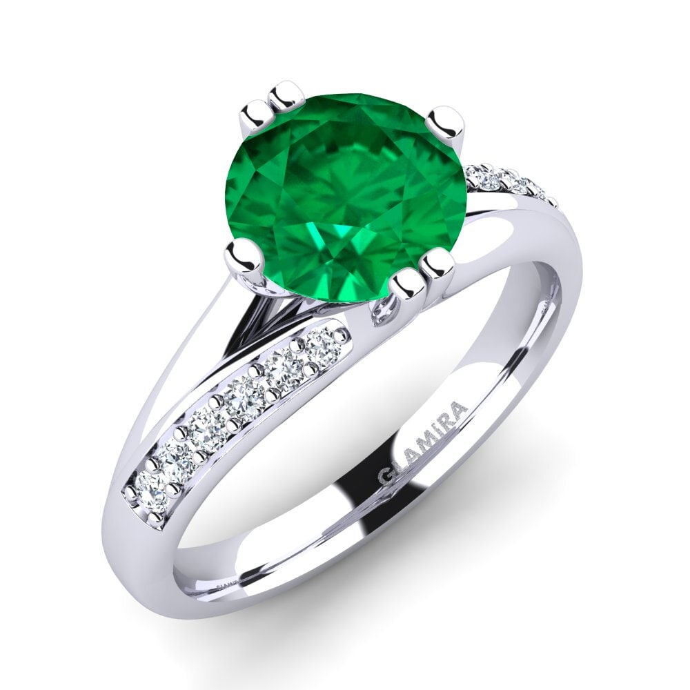 Emerald (Lab Created) Engagement Ring Alisha 2.0 crt