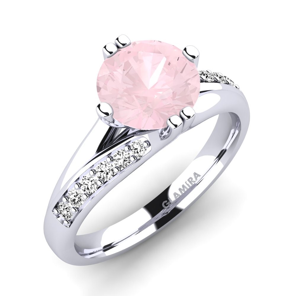 Rose Quartz Engagement Ring Alisha 2.0 crt