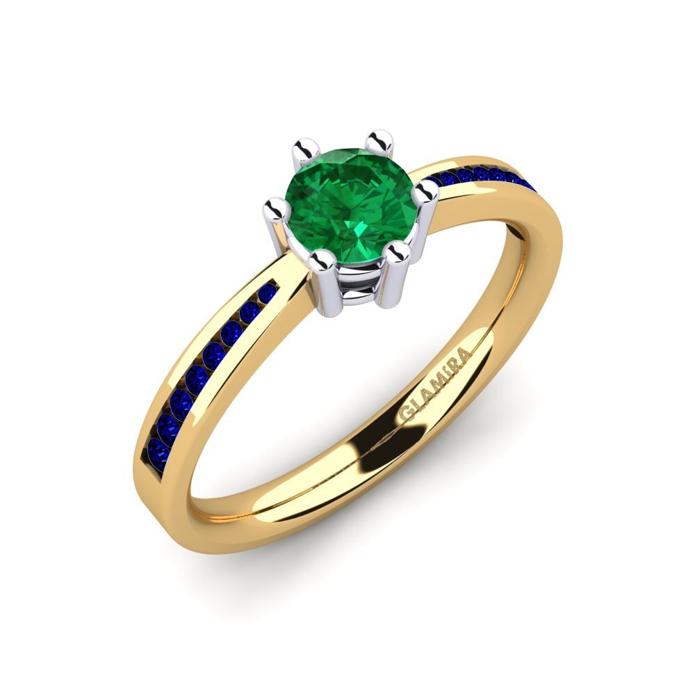 14ct Yellow / White Gold Engagement Ring Alita